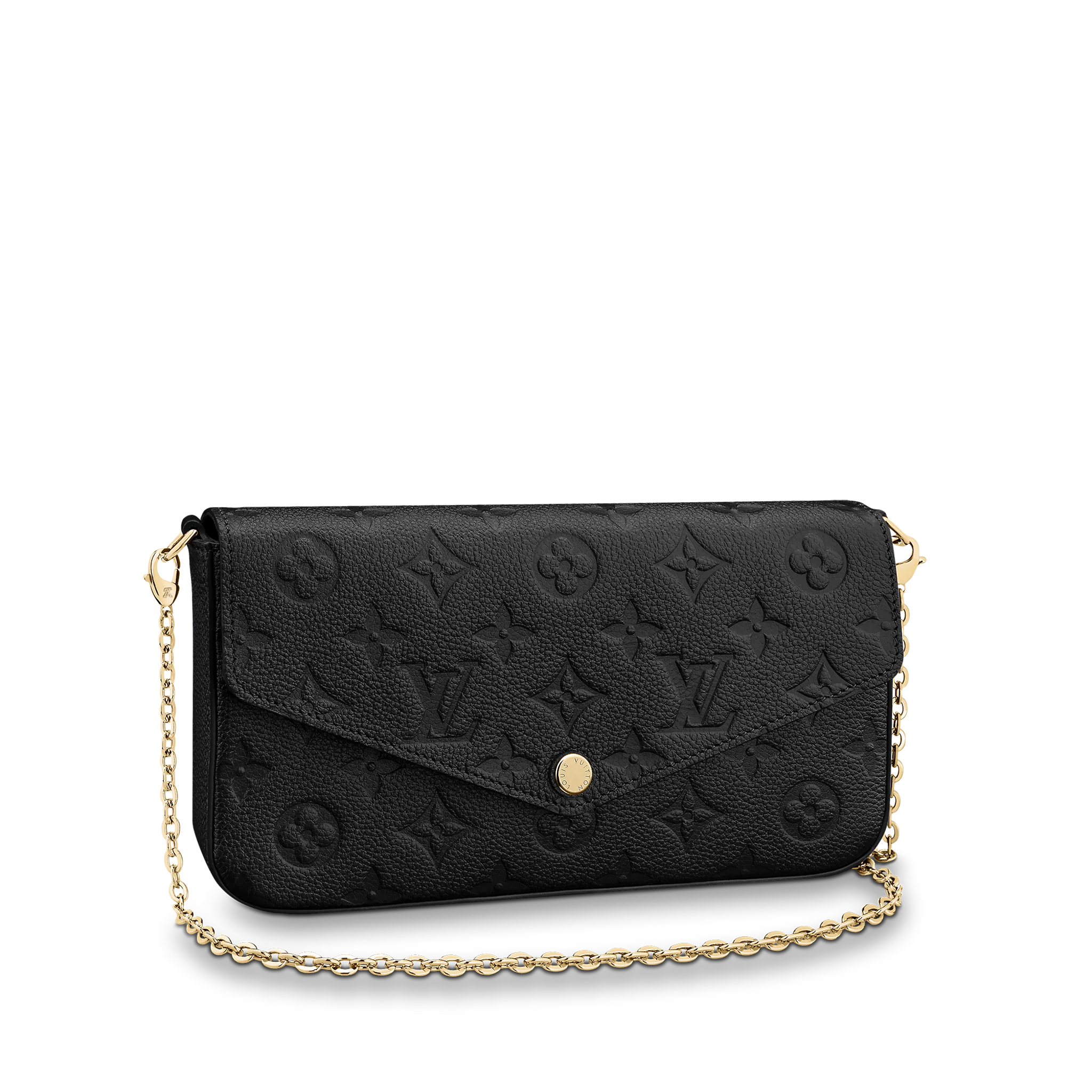 LOUIS VUITTON FÉLICIE POCHETTE BLACK M64064