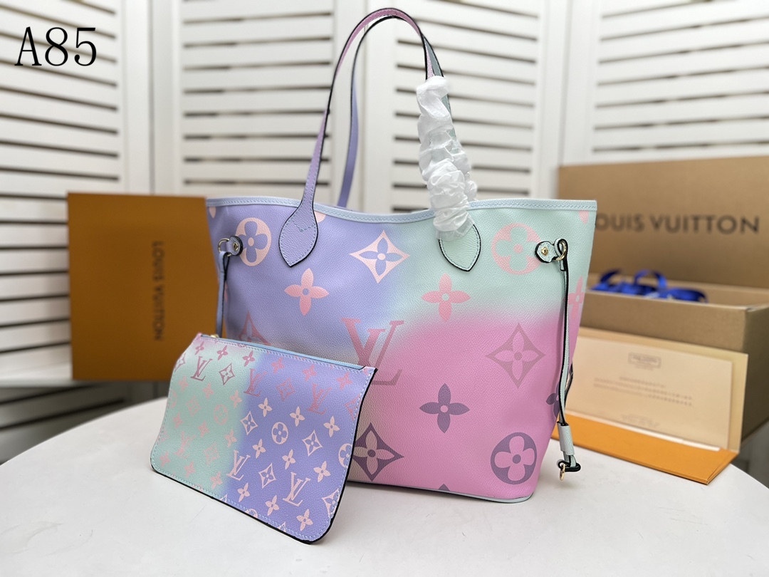 LOUIS VUITTON NEVERFULL MM SUNRISE PASTEL 31CM M46077 - Image 2