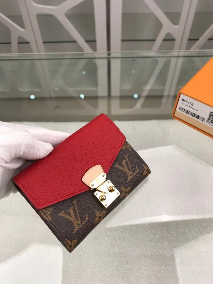 LOUIS VUITTON PALLAS COMPACT COMBINES WALLET 13CM RED - Image 3