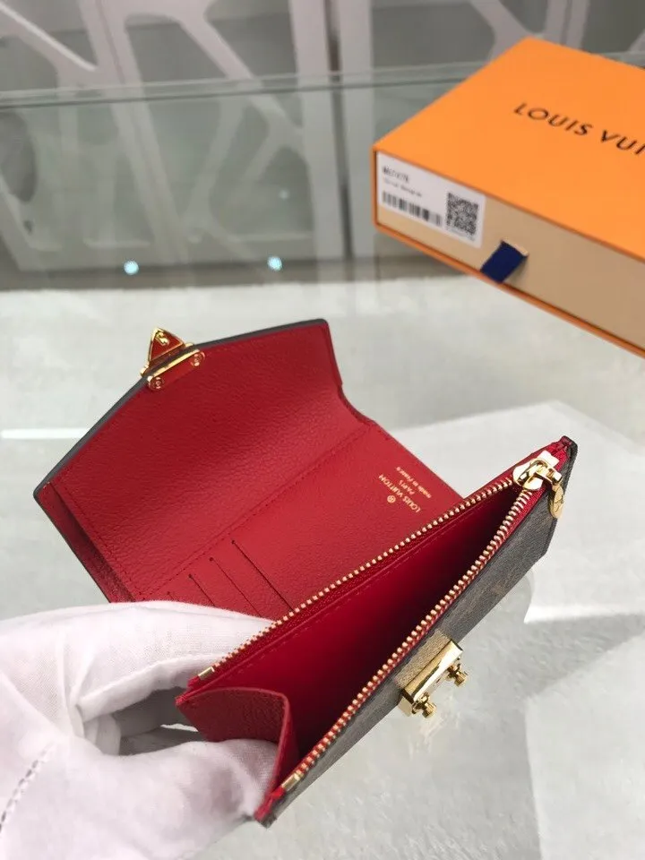 LOUIS VUITTON PALLAS COMPACT COMBINES WALLET 13CM RED - Image 4