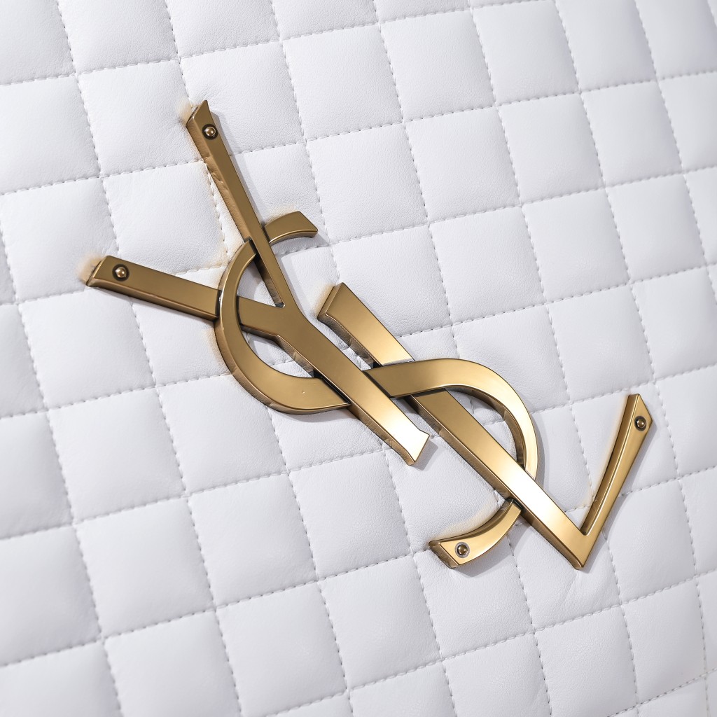 SAINT LAURENT ICARE MAXI SHOPPING BAG IN QUILTED 58CM WHITE 698651AAANG1000 - Image 5