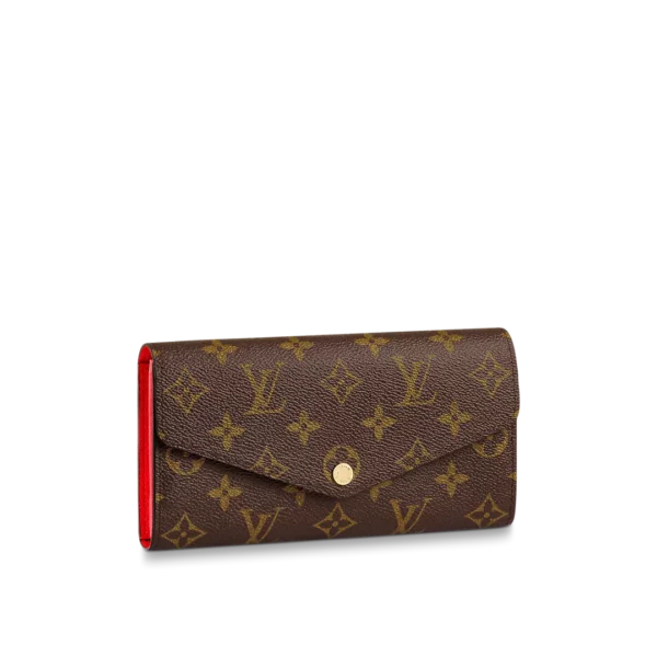 LOUIS VUITTON SARAH MONOGRAM WALLET RED 19CM M62236