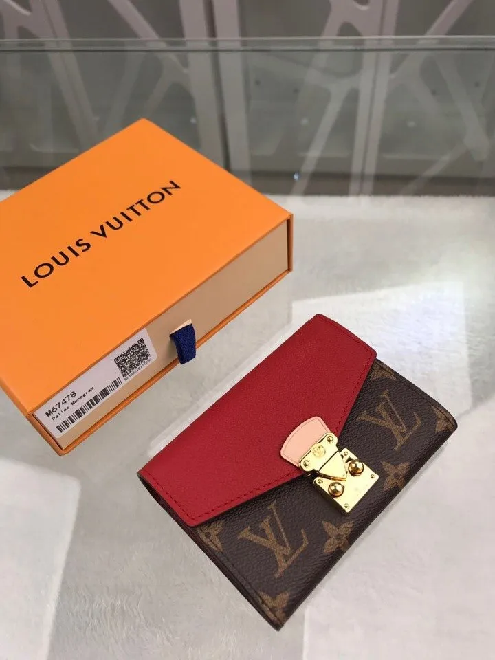 LOUIS VUITTON PALLAS COMPACT COMBINES WALLET 13CM RED - Image 5