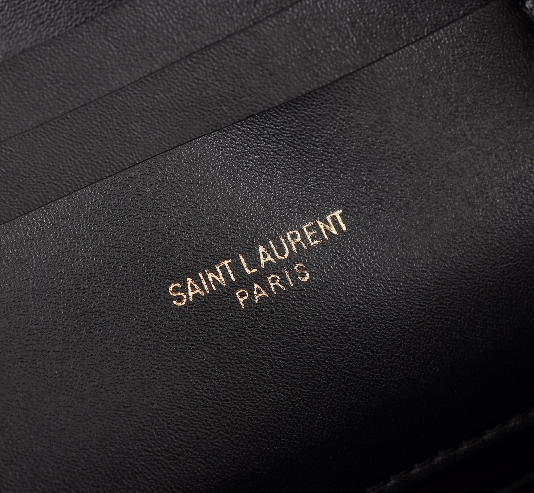 SAINT LAURENT LOU CAMERA BAG IN QUILTED LEATHER GOLD HARDWARE BLACK 18CM - Image 2