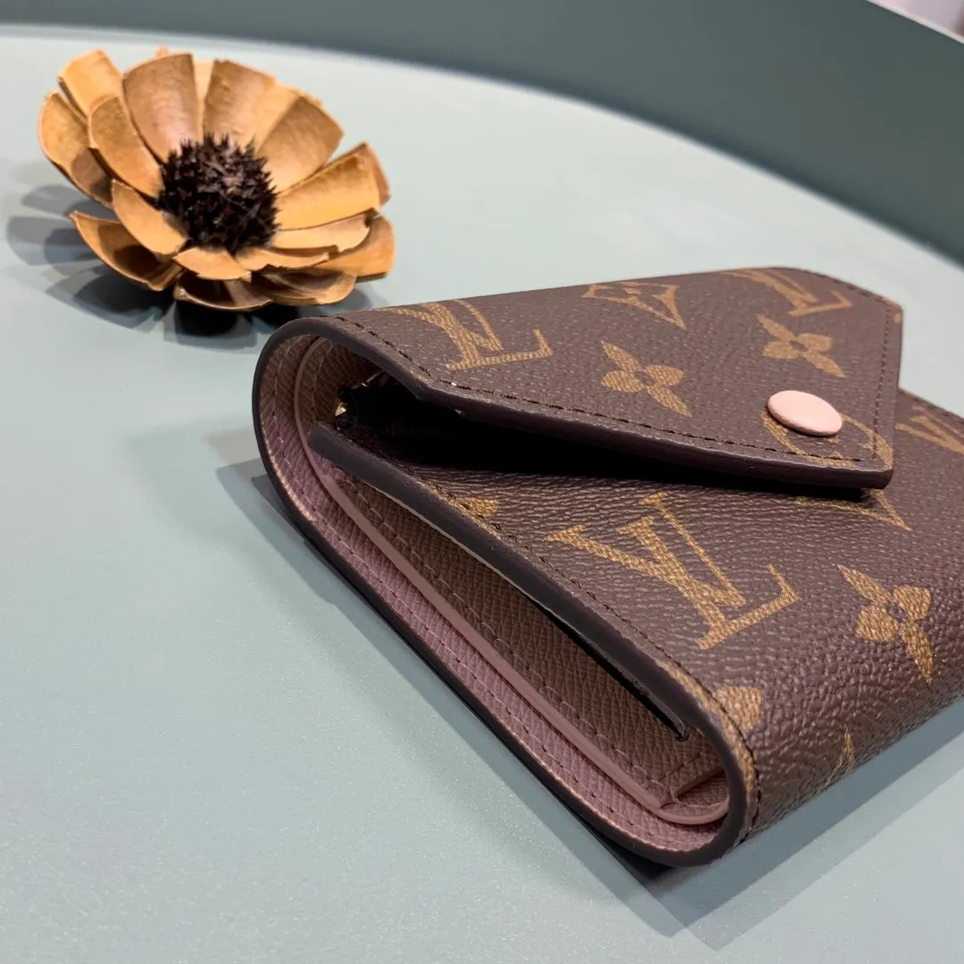 Louis Vuitton Victorine Wallet Rose Pink 12cm M62360 - Image 7