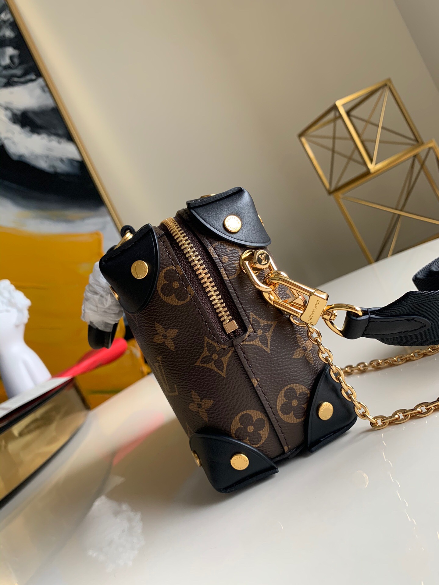 LOUIS VUITTON MONOGRAM PETITE MALLE SOUPLE 20CM M45571 - Image 4