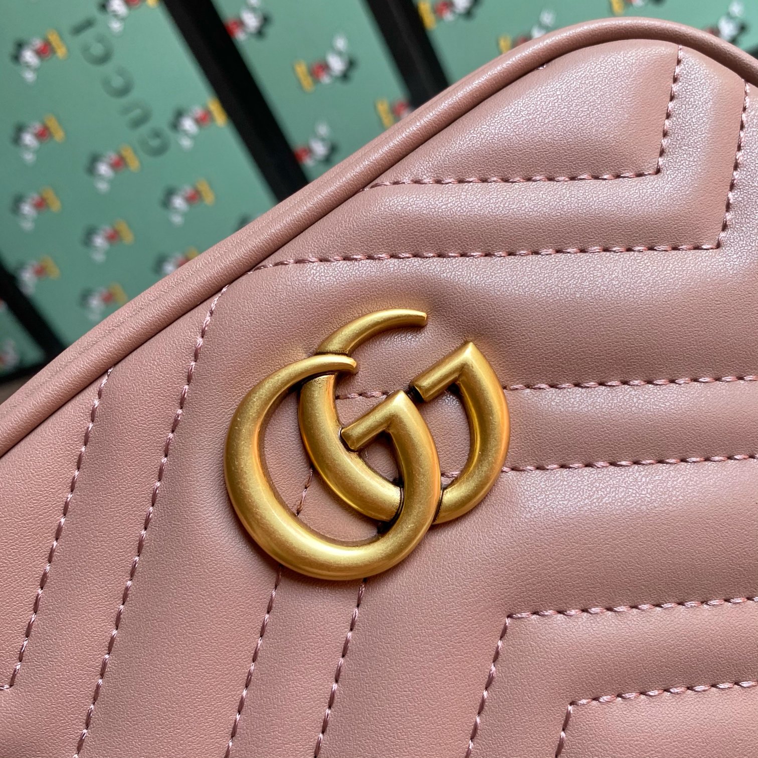 GUCCI GG MARMONT SMALL SHOULDER BAG PINK 24CM 447632 DTD1T 5729 GUCCI - Image 6