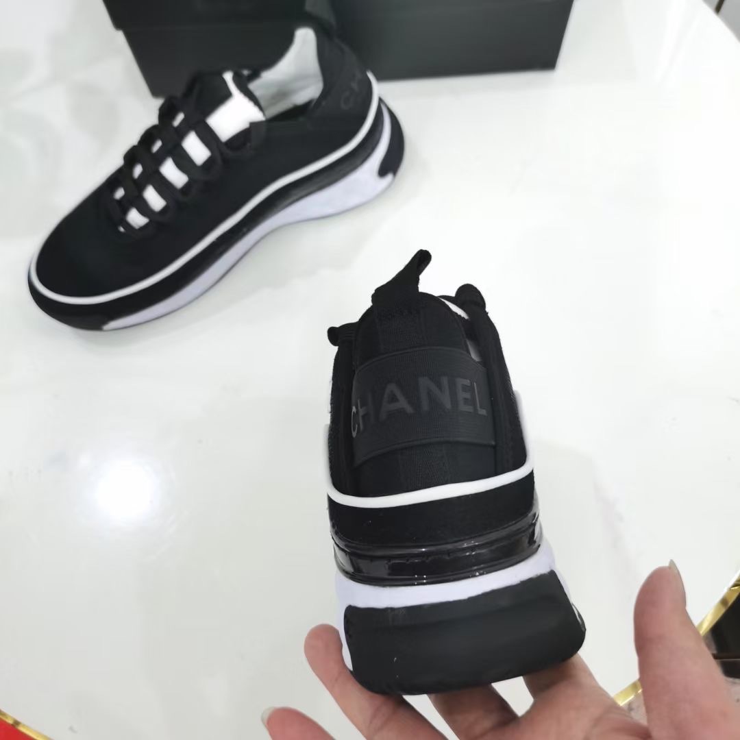 CHANEL WOMEN'S SUEDE SNEAKER BLACK G39072 Y55826 K4284 - Image 6