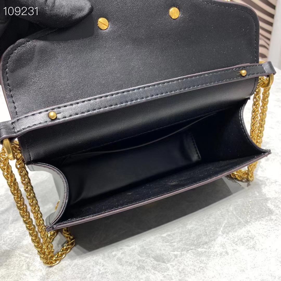 VALENTINO LOCÒ SMALL SHOULDER BAG IN BLACK 1W2B0K53ZXL0NO - Image 4
