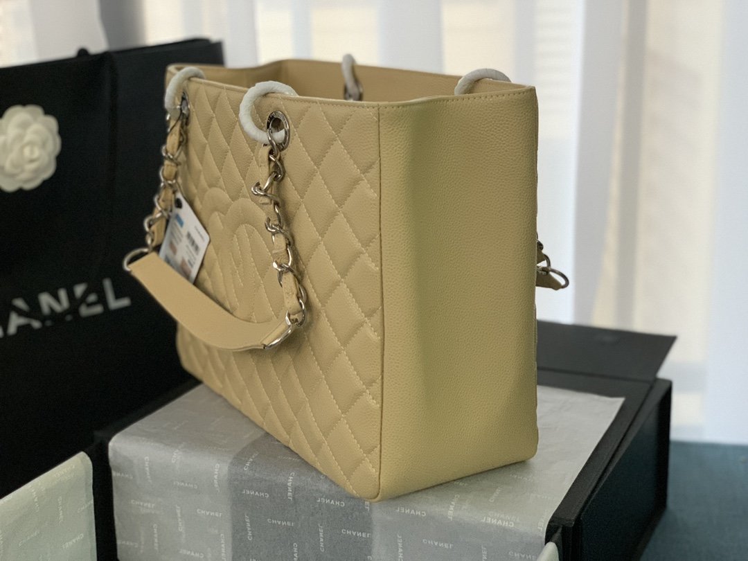 CHANEL BOLSA GRAND TOTE BEIGE 33CM - Image 6