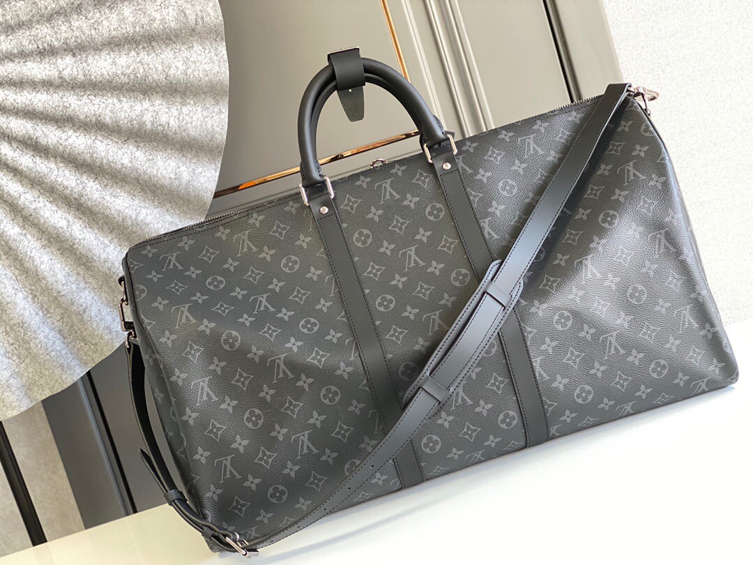 LOUIS VUITTON KEEPALL BANDOULIÈRE 50 MONOGRAM ECLIPSE M40605 - Image 5