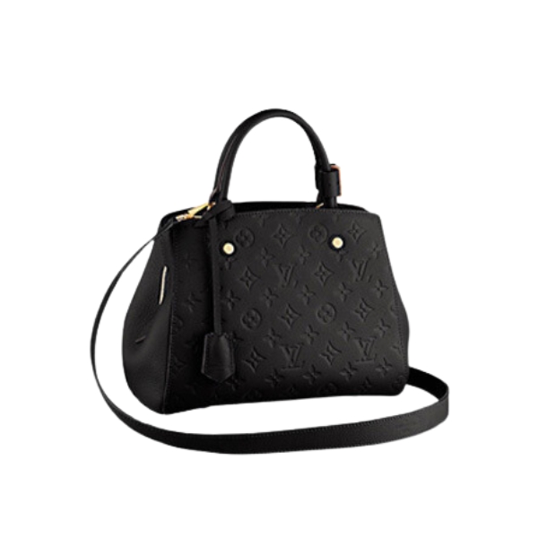 LOUIS VUITTON MONTAIGNE BB EMPREINTE NOIR BLACK 33CM