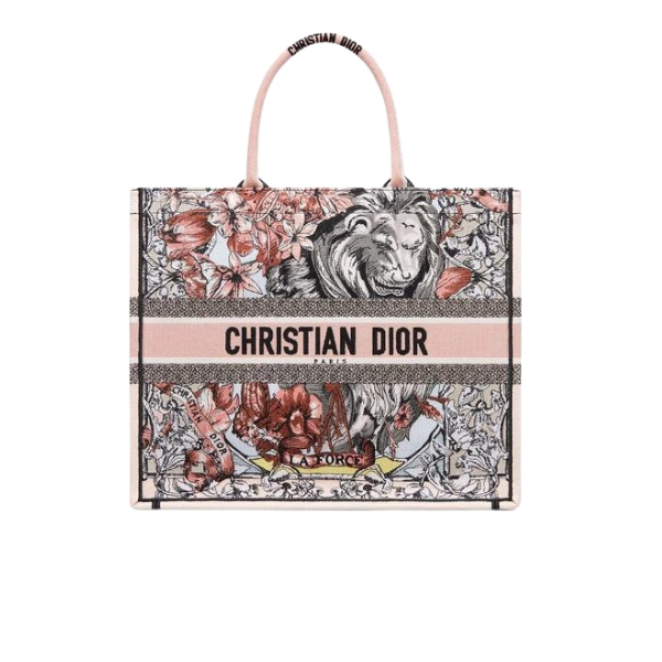 DIOR LARGE BOOK TOTE MULTICOLOR LA FORCE EMBROIDERY 42CM M1286ZFOR M884