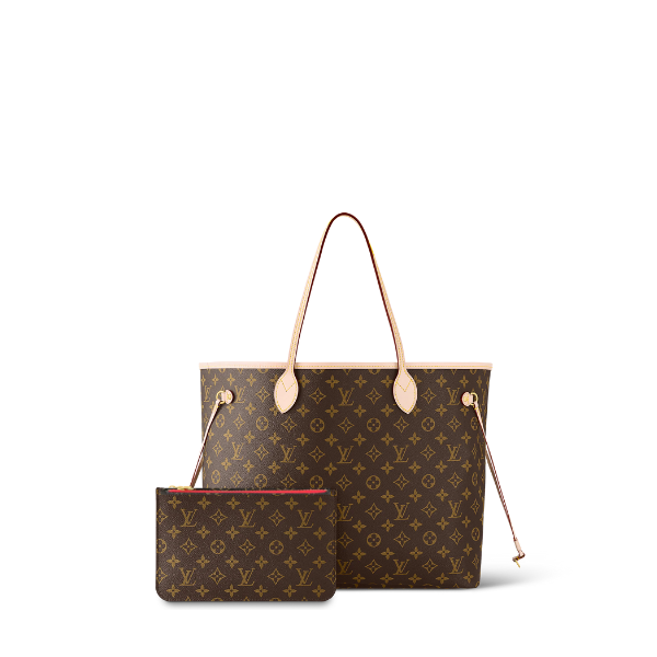 LOUIS VUITTON NEVERFULL BROWN AND RED MM 32CM M41178