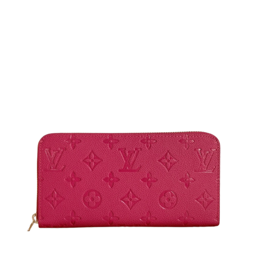LOUIS VUITTON ZIPPY WALLET MONOGRAM DARK PINK 19CM M61864