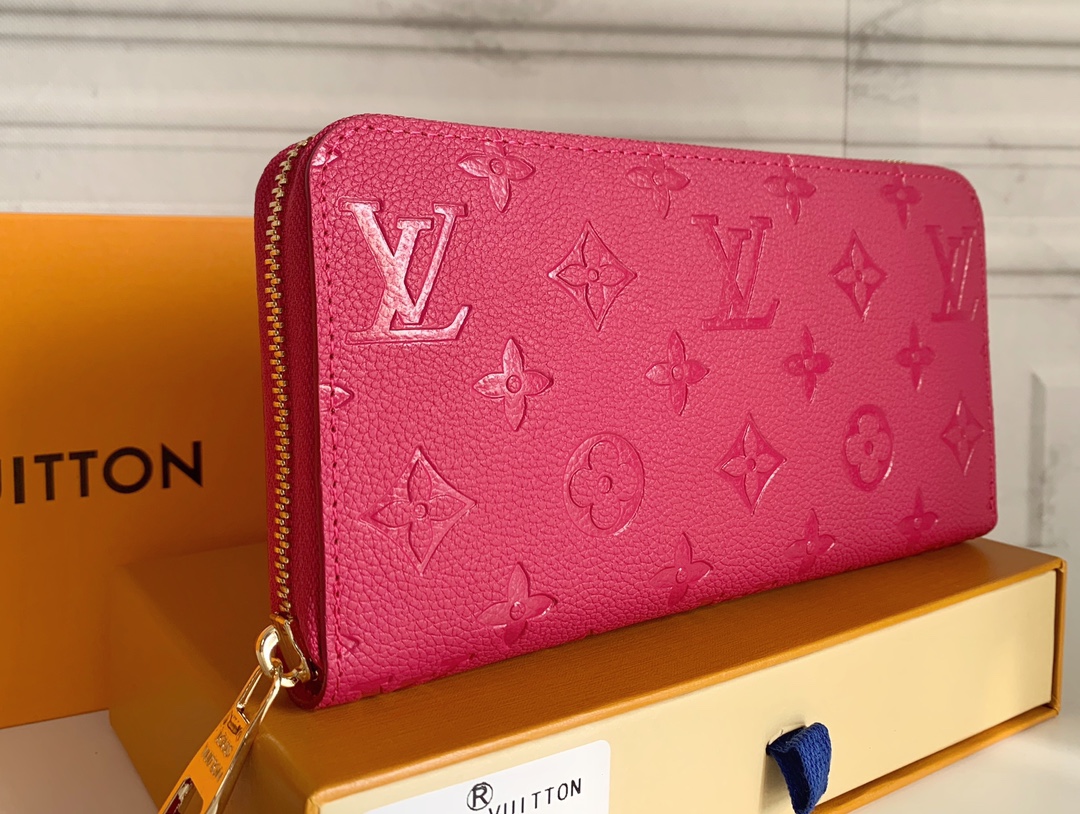 LOUIS VUITTON ZIPPY WALLET MONOGRAM DARK PINK 19CM M61864 - Image 5