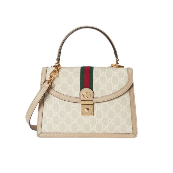 GUCCI OPHIDIA GG MINI SHOULDER BAG BEIGE 25CM 696180 UULAG 9682