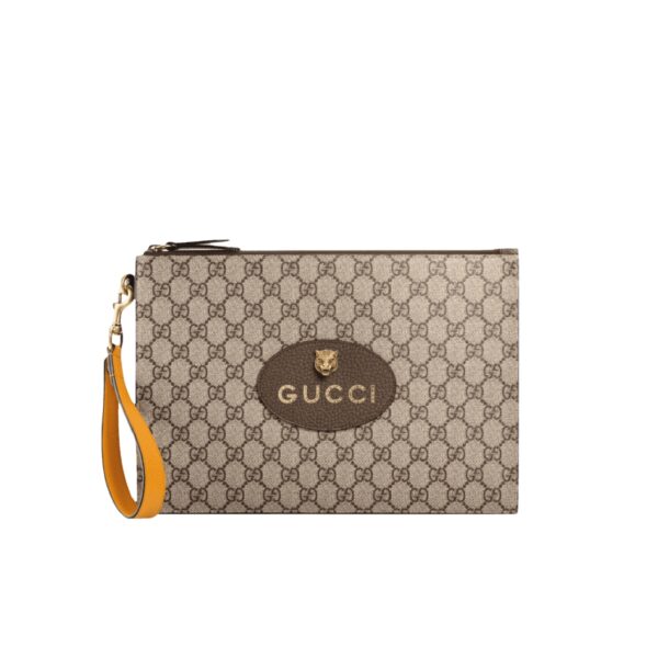 GUCCI NEO VINTAGE SUPREME POUCH Neo 30CM BEGIE 473956 K9GOT 8861