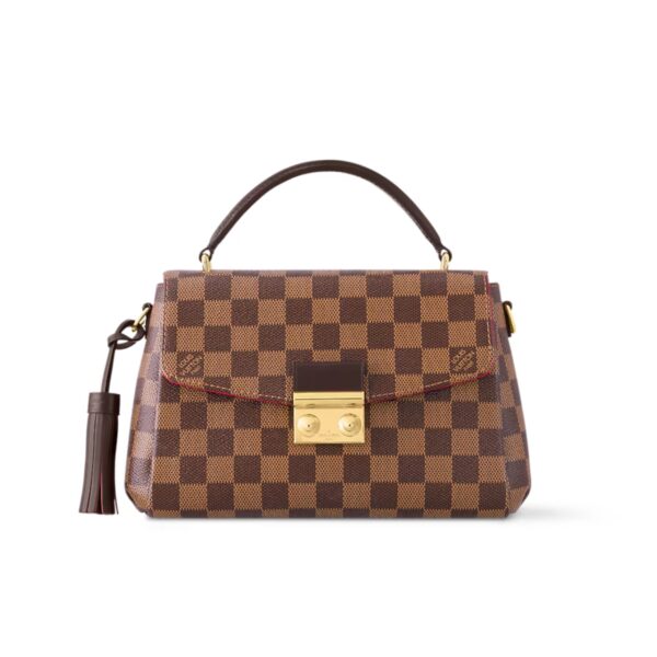 LOUIS VUITTON DAMIER EBENE CROISETTE 25CM N53000