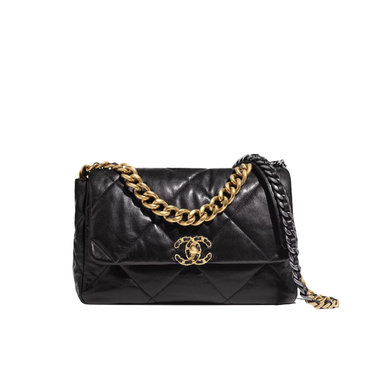 CHANEL 19 FLAP BAG IN GOLD 26CM