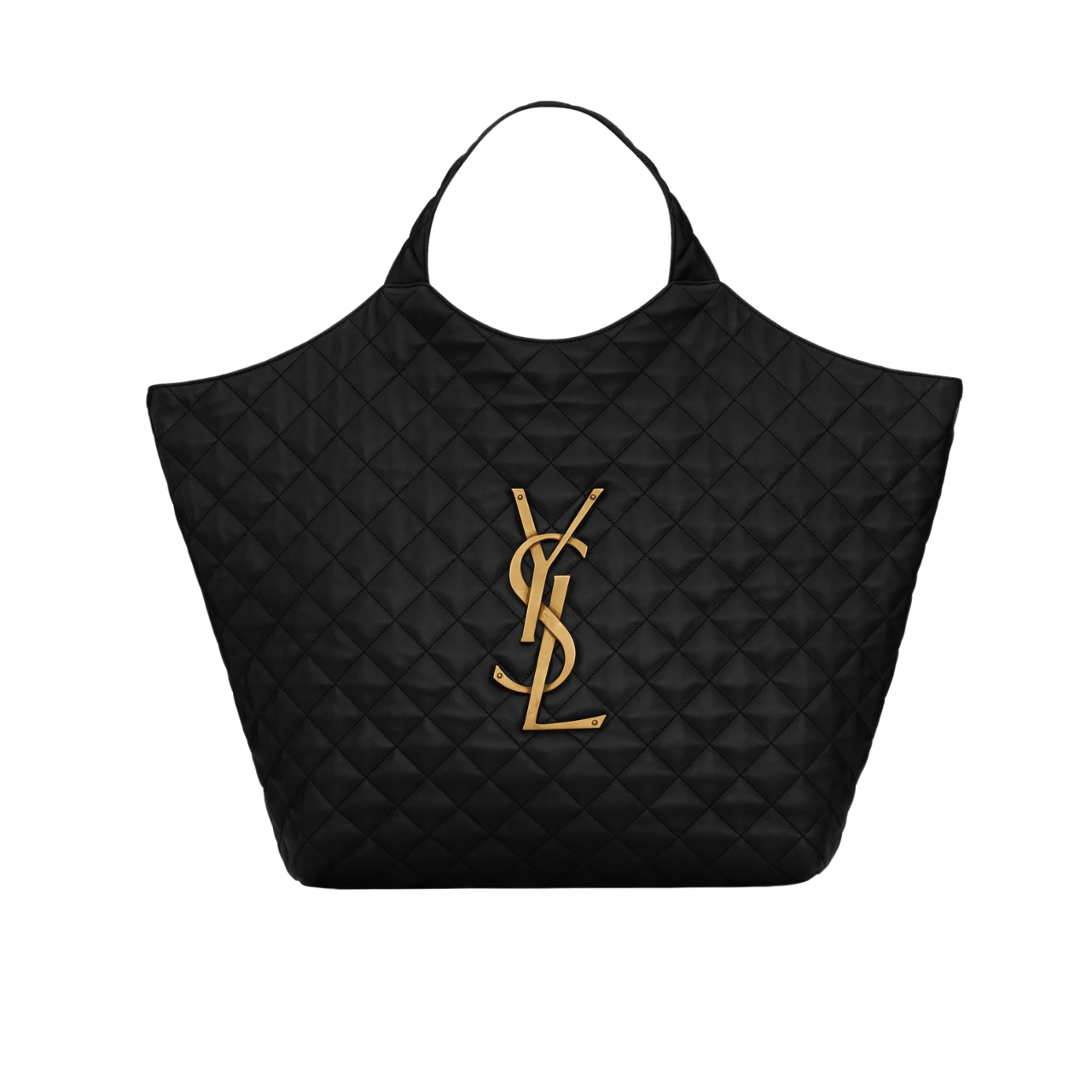 SAINT LAURENT ICARE MAXI SHOPPING BAG IN QUILTED BLACK 58CM 698651AAANG1000
