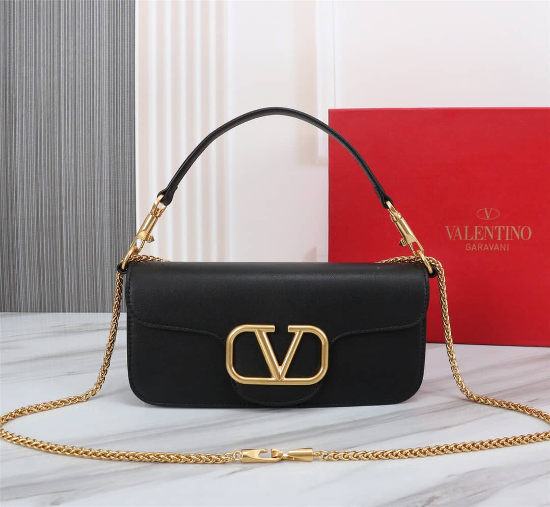 VALENTINO LOCÒ SHOULDER BAG IN BLACK 1W2B0K30ZXL0NO - Image 5