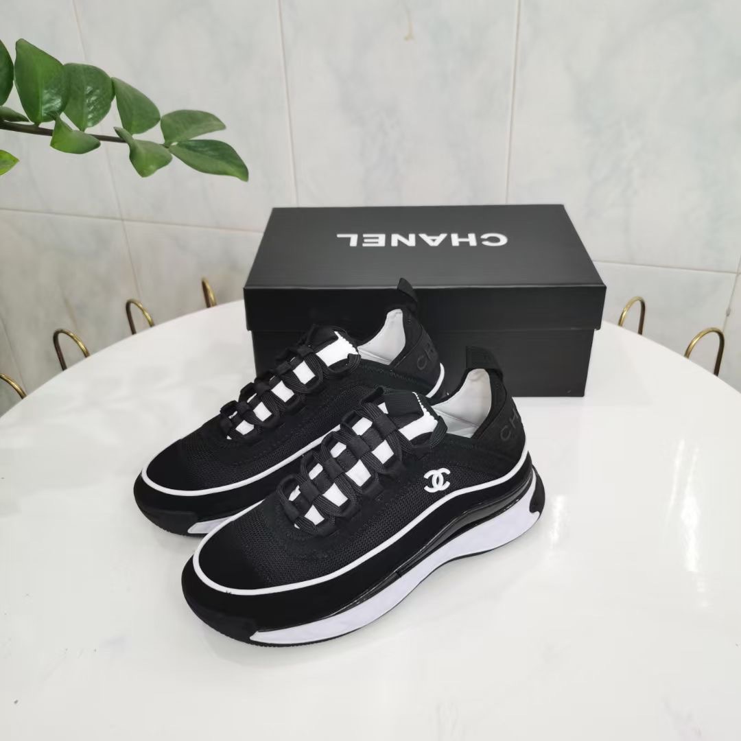 CHANEL WOMEN'S SUEDE SNEAKER BLACK G39072 Y55826 K4284 - Image 2