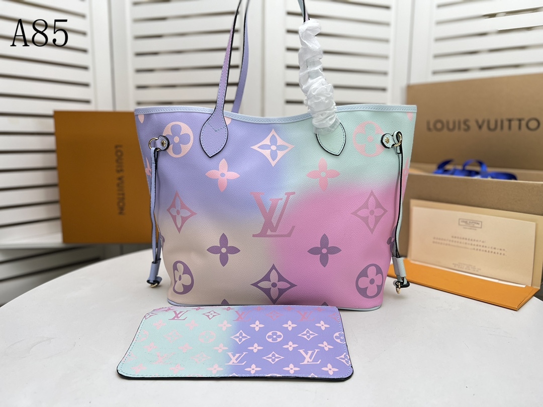 LOUIS VUITTON NEVERFULL MM SUNRISE PASTEL 31CM M46077 - Image 5