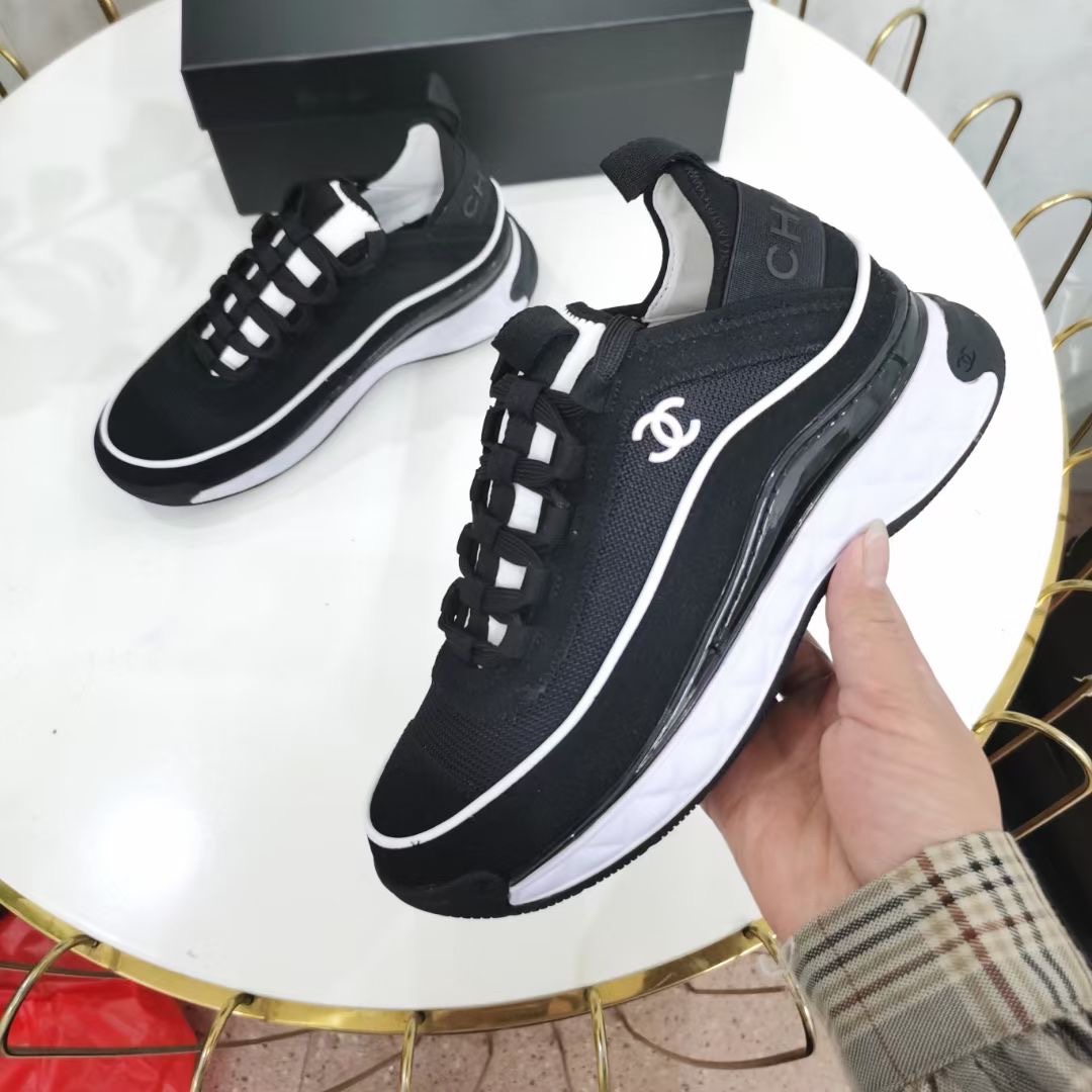 CHANEL WOMEN'S SUEDE SNEAKER BLACK G39072 Y55826 K4284 - Image 3