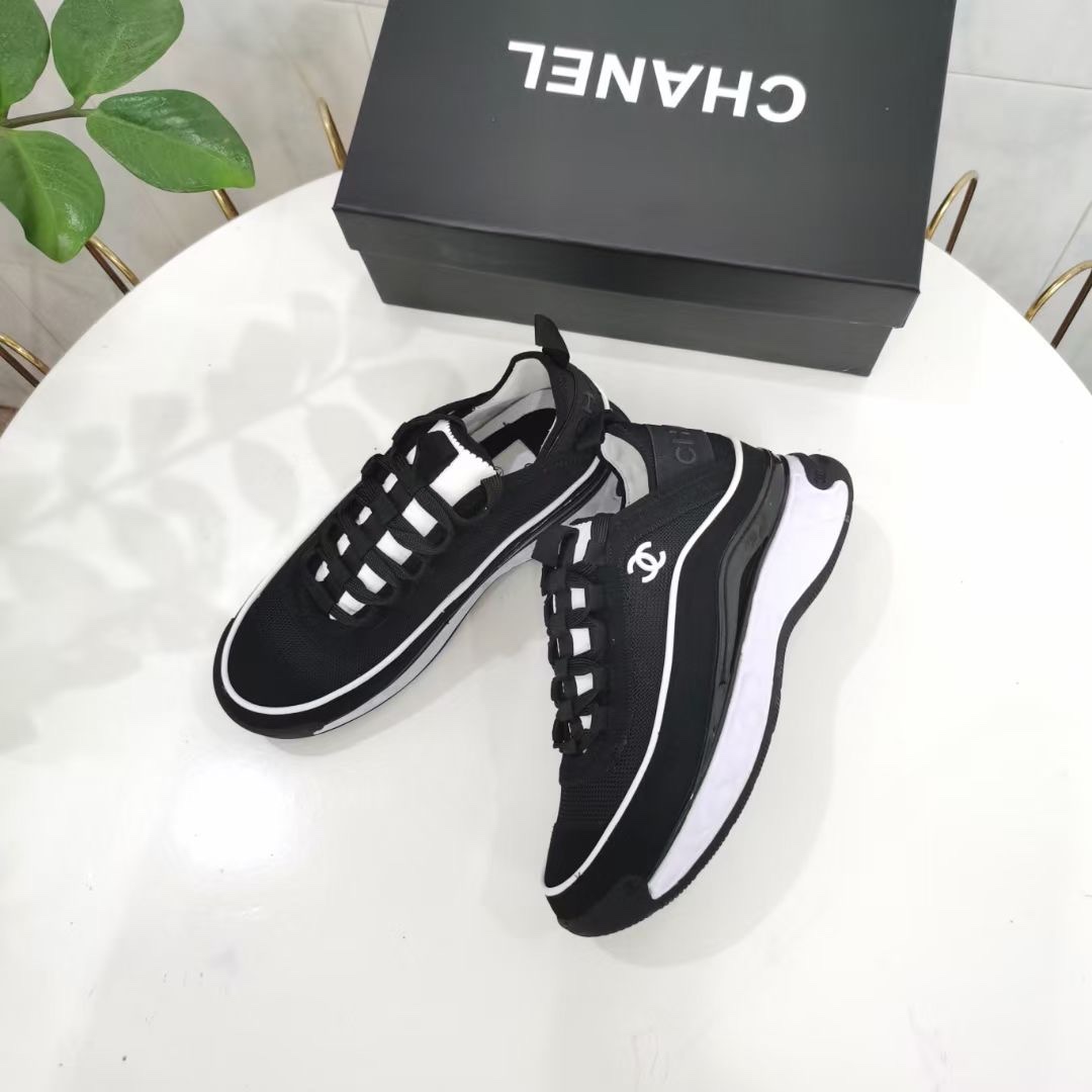 CHANEL WOMEN'S SUEDE SNEAKER BLACK G39072 Y55826 K4284 - Image 5