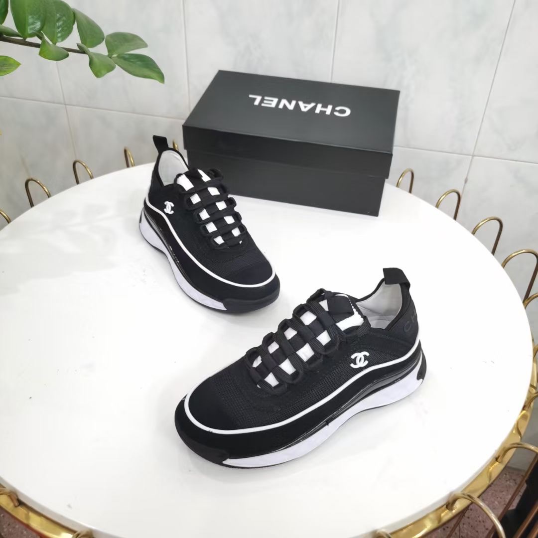 CHANEL WOMEN'S SUEDE SNEAKER BLACK G39072 Y55826 K4284 - Image 4