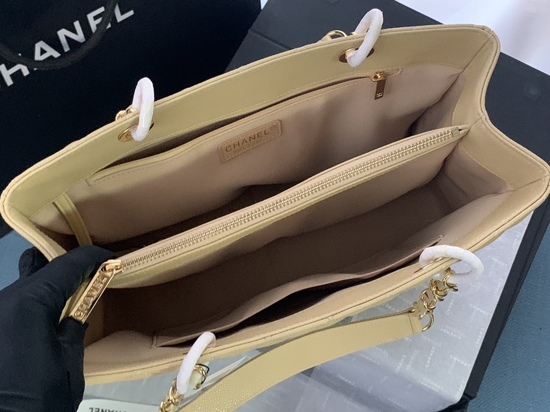CHANEL BOLSA GRAND TOTE BEIGE 33CM - Image 2