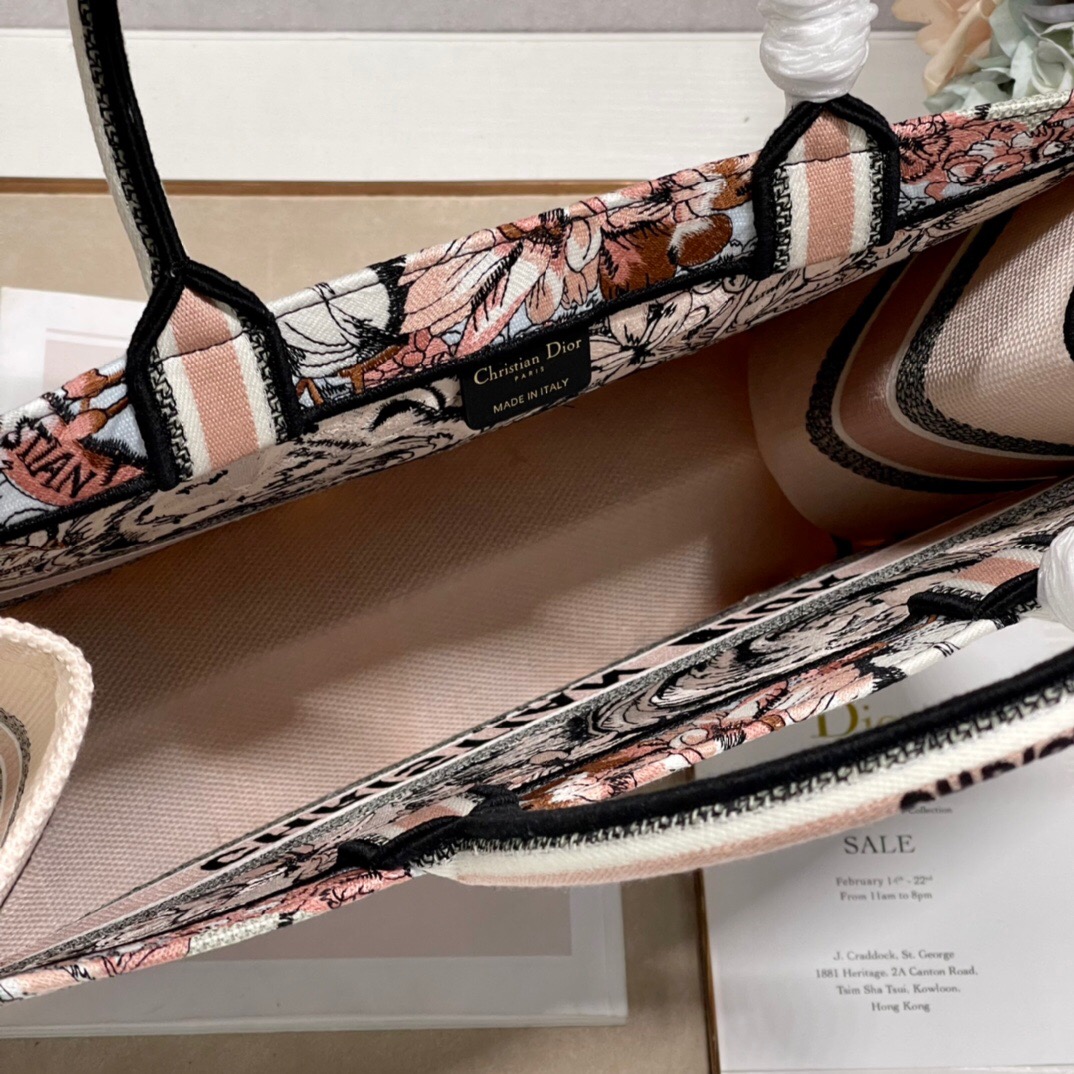 DIOR LARGE BOOK TOTE MULTICOLOR LA FORCE EMBROIDERY 42CM M1286ZFOR M884 - Image 10
