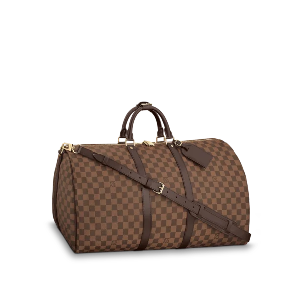 LOUIS VUITTON KEEPALL BANDOULIÈRE 55 DAMIER EBENE N41414