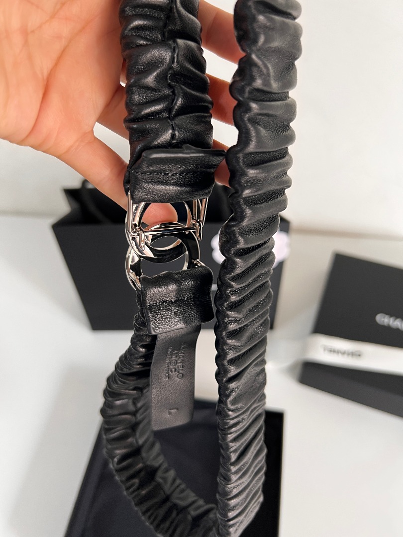 CHANEL CC SILVER BELT 30MM - Image 5