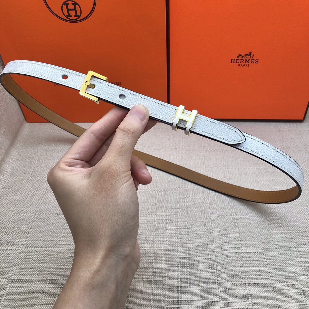 HERMES LEATHER BELTS POP H WHITE 15MM - Image 2