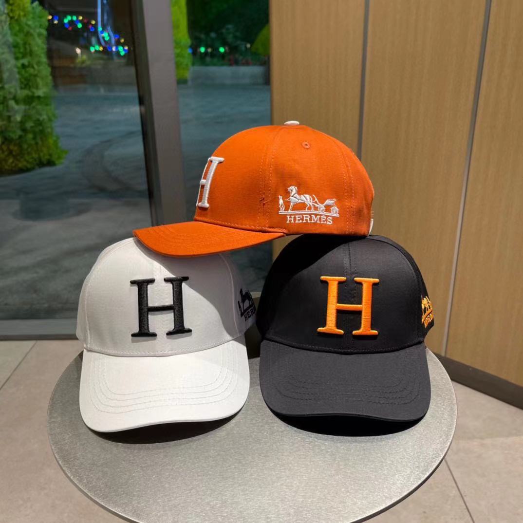 HERMES NEW CARRIAGE BASEBALL CAP ORANGE - Image 2