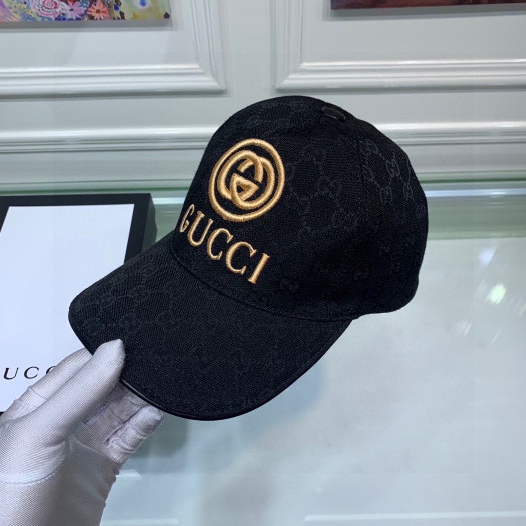 GUCCI GG CANVAS BASEBALL CAP BLACK - Image 4