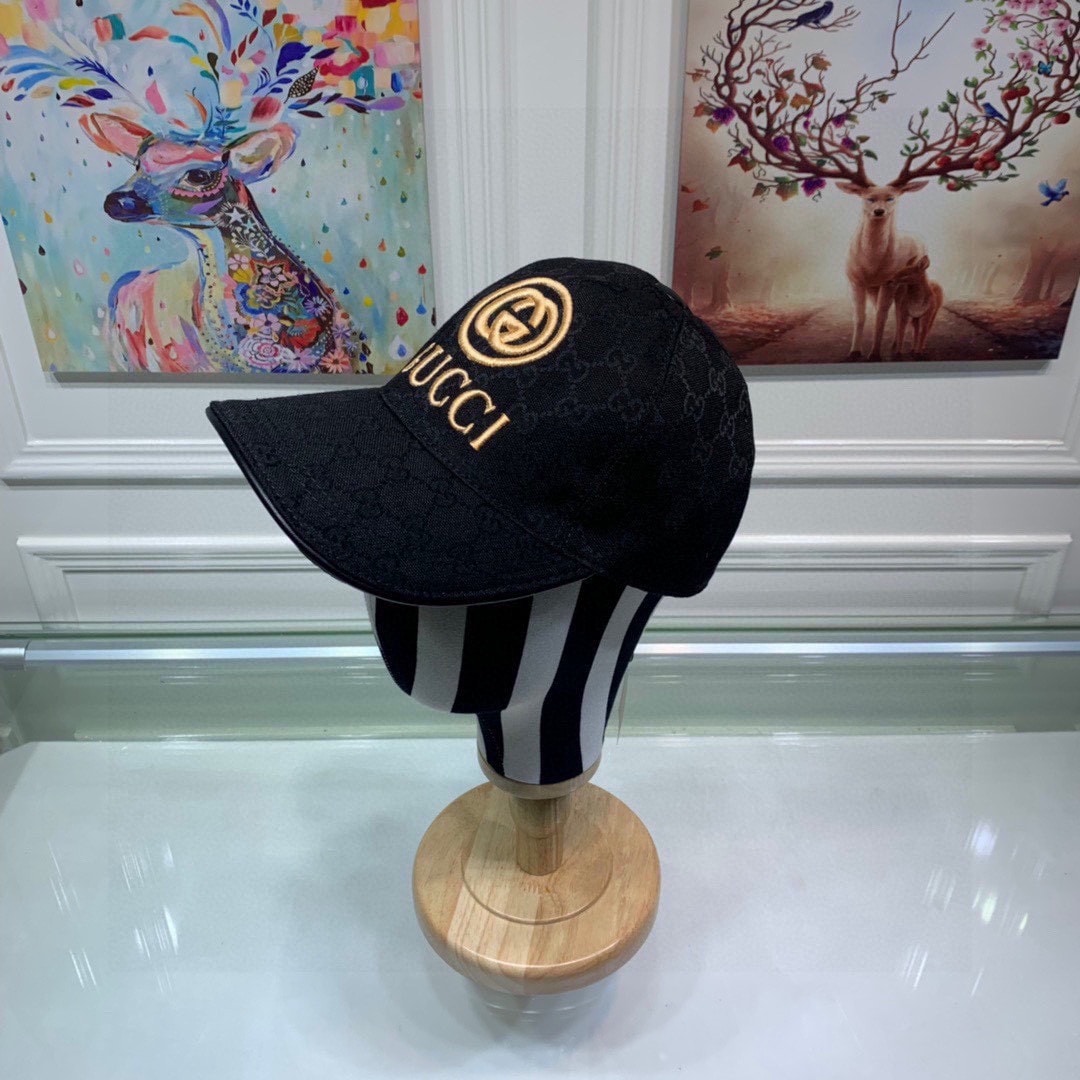 GUCCI GG CANVAS BASEBALL CAP BLACK - Image 7
