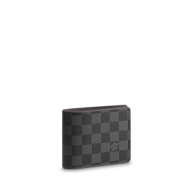 LOUIS VUITTON MULTIPLE WALLET DAMIER GRAPHITE BLACK 11CM N63260