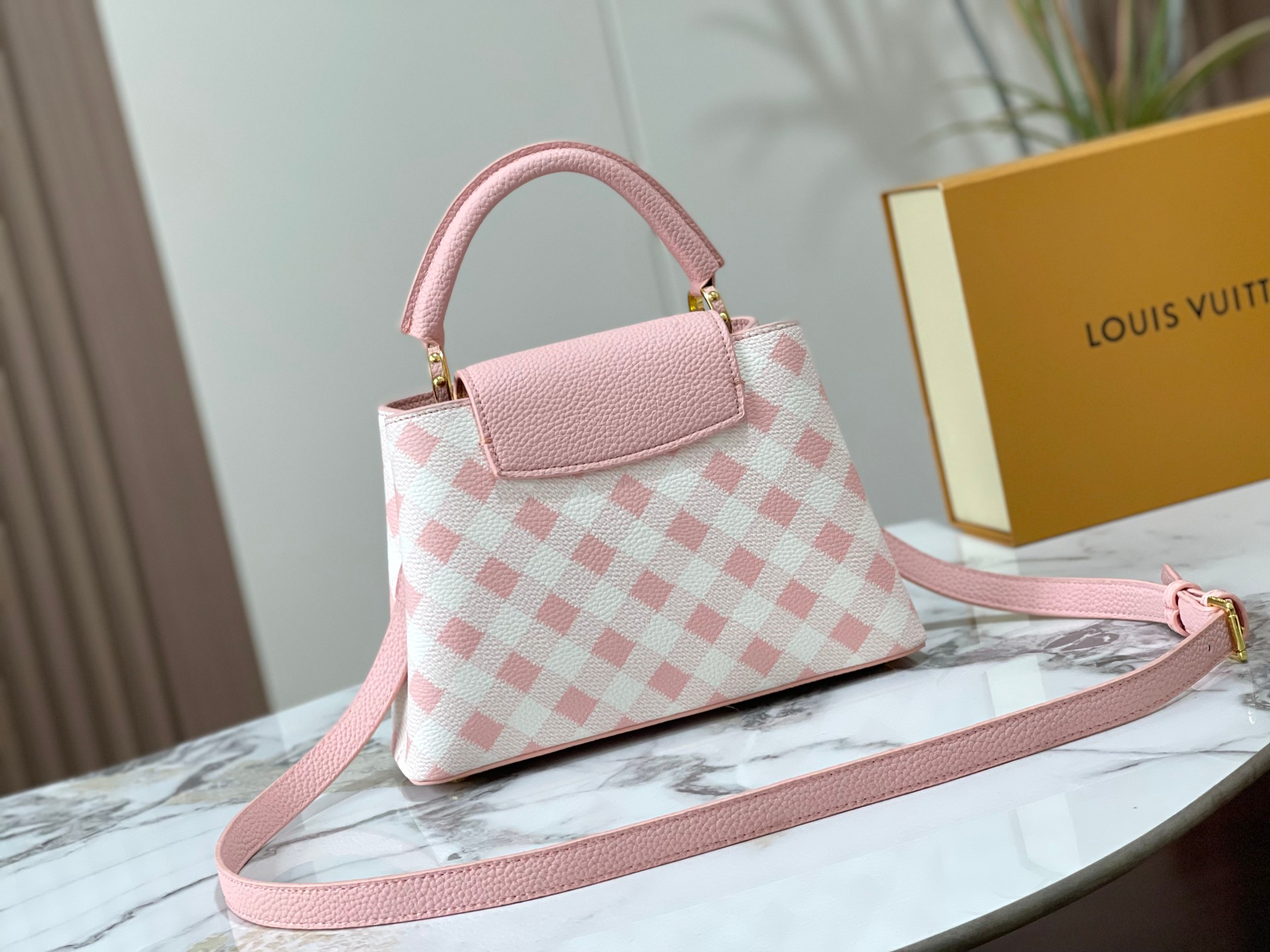 LOUIS VUITTON CAPUCINES BB PINK 27CM M20717 - Image 7