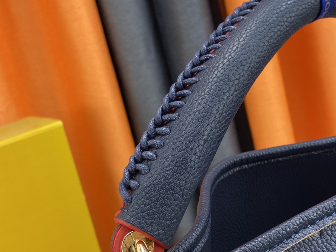 LOUIS VUITTON ARTSY MM 47CM NAVY BLUE M41066 - Image 4