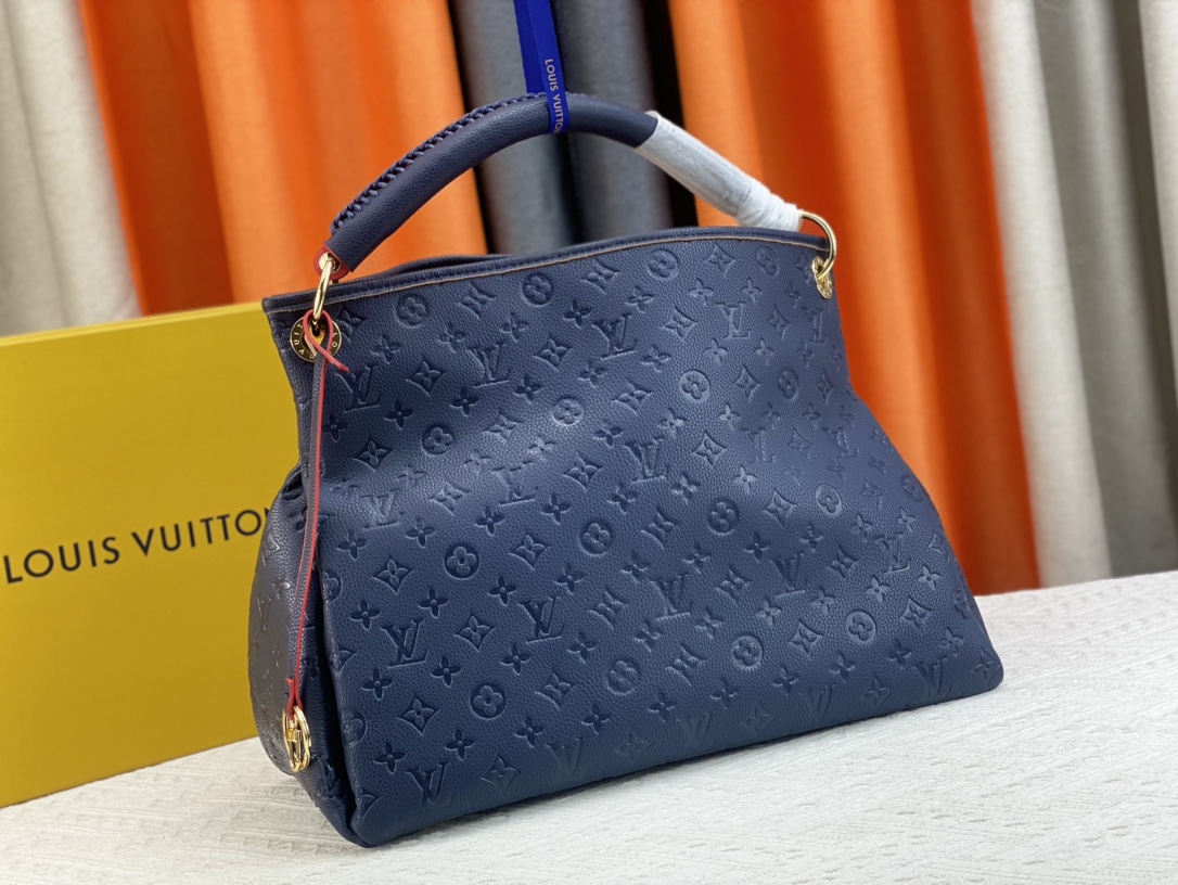 LOUIS VUITTON ARTSY MM 47CM NAVY BLUE M41066 - Image 9