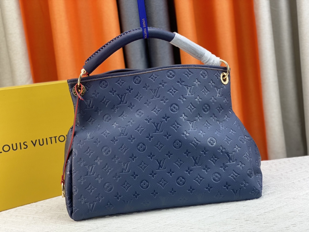 LOUIS VUITTON ARTSY MM 47CM NAVY BLUE M41066 - Image 10