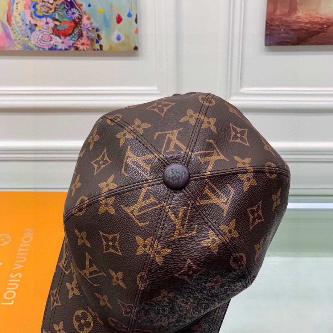 LOUIS VUITTON MONOGRAM COATED CANVAS CAP BROWN - Image 2