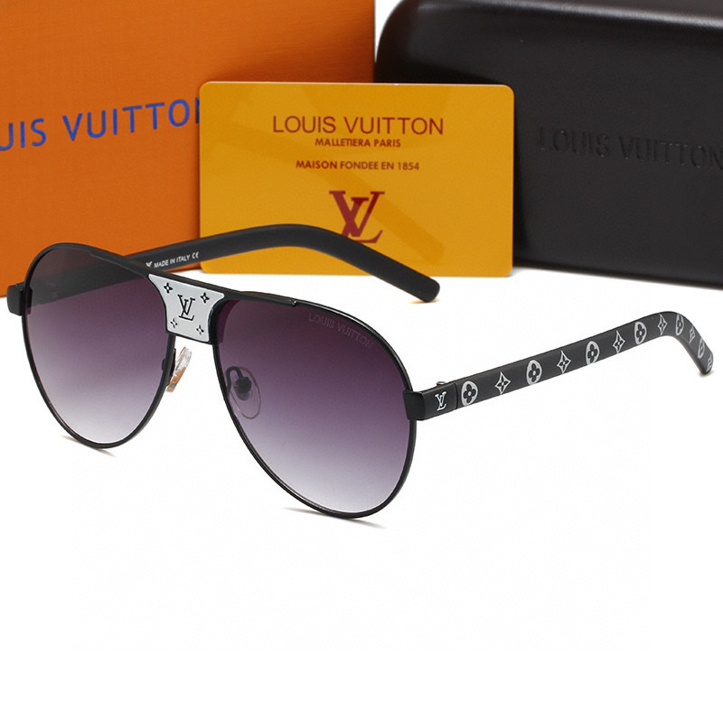 LOUIS VUITTON LOGO EMstrongROIDERED strongLACK SUNGLASSES - Image 2