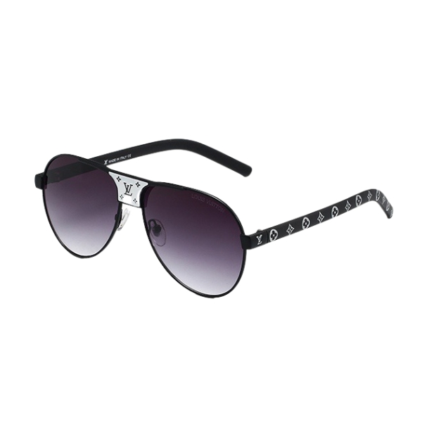 LOUIS VUITTON LOGO EMstrongROIDERED strongLACK SUNGLASSES