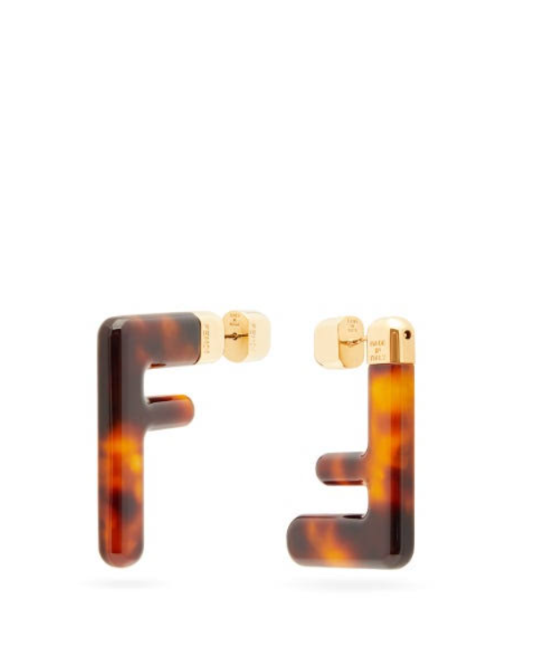 FENDI LOGO EARRINGS