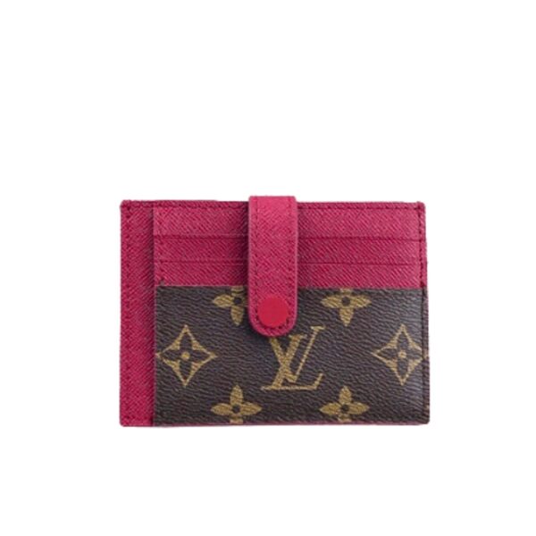 LOUIS VUITTON MULTI CARD HOLDER WALLETS DARK PINK 11CM M66532