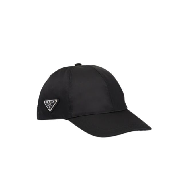 PRADA RENYLON BASEBALL CAP BLACK